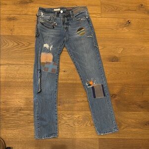 Unique Patchwork Jeans